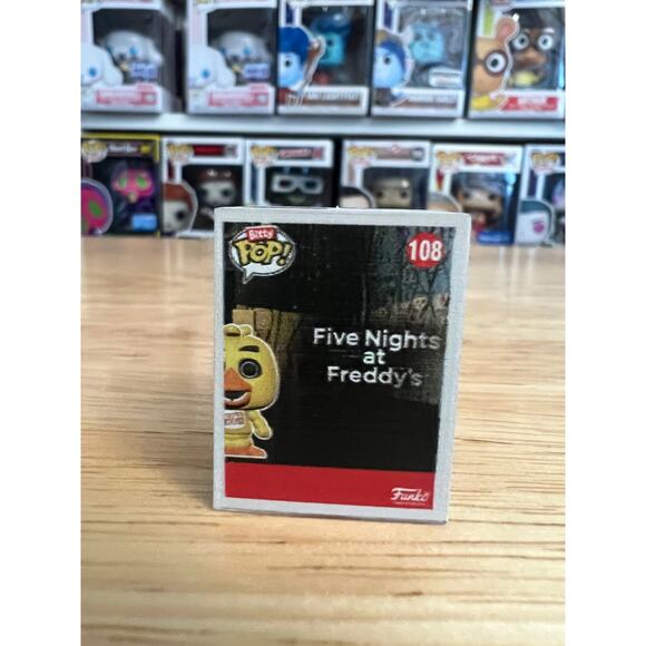 BITTY 1-INCH Chica the Chicken Five Nights Freddy's Funko Pop #108 5NAF Horror 5 - Picture 3 of 6